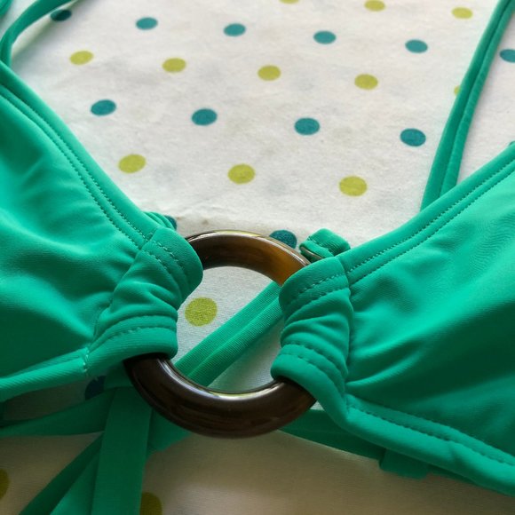No Boundaries Teal Bikini Top - Picture 2 of 4